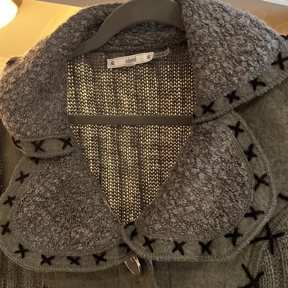 Grey sweater jacket - Picture 2 of 5